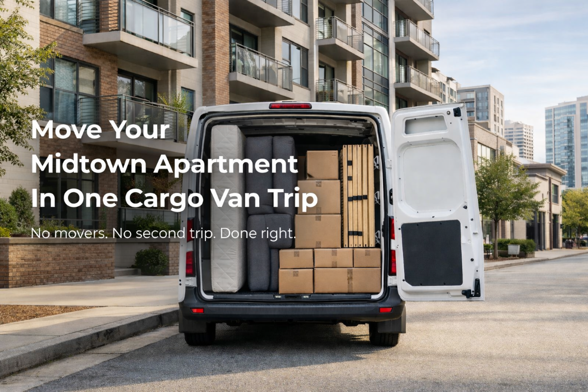 How to Move Into a Midtown Atlanta Apartment in One Cargo Van Trip
