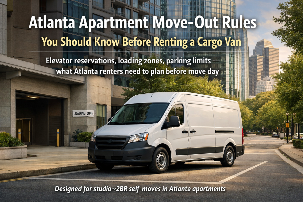 Atlanta Apartment Move-Out Rules Before Renting a Cargo Van