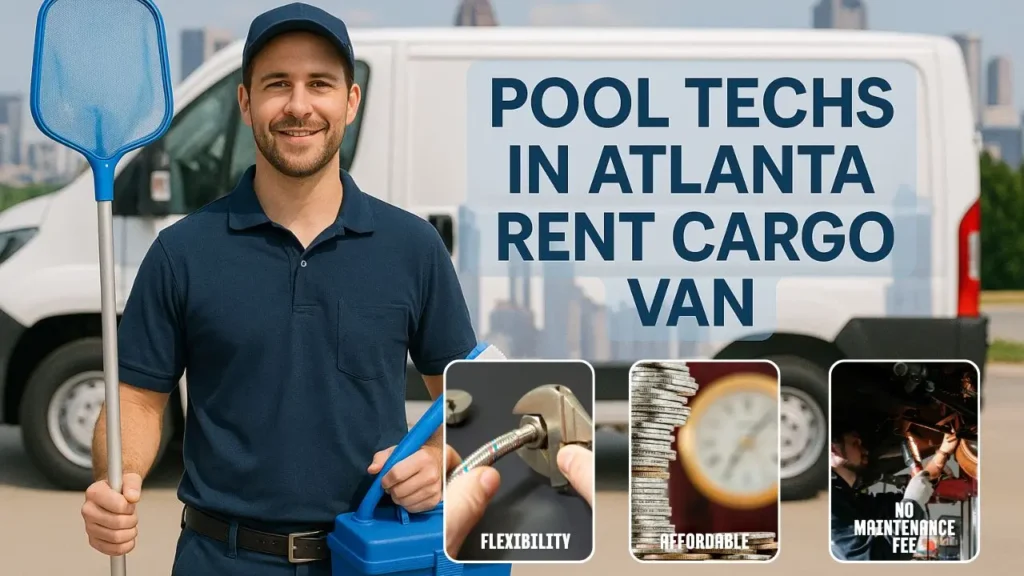 Why Atlanta Pool Techs Rent Cargo Vans for Daily Routes