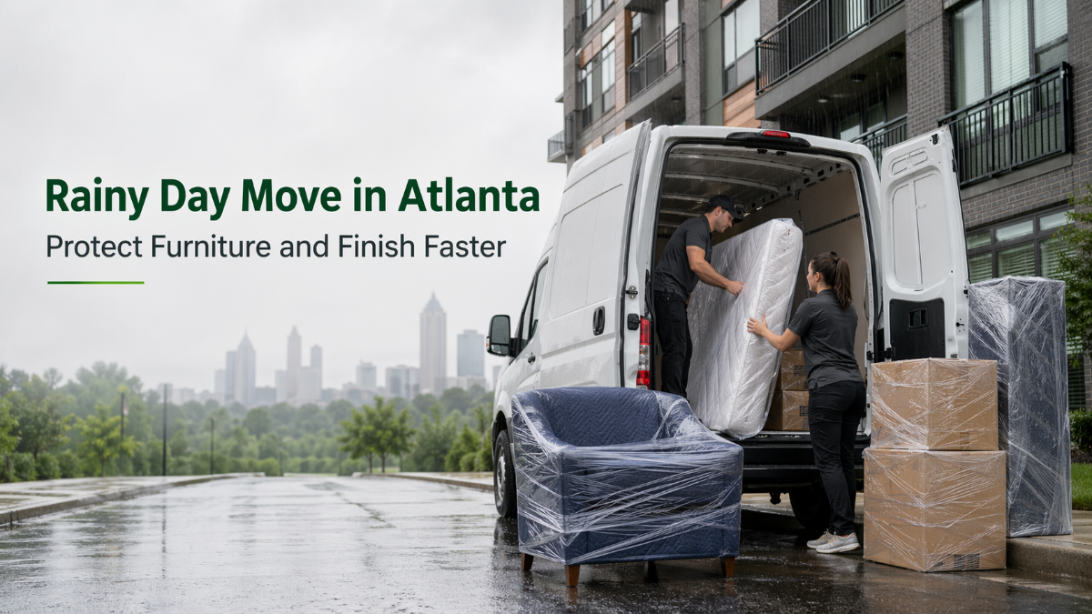 Rainy Day Move in Atlanta: How to Protect Furniture and Finish Faster