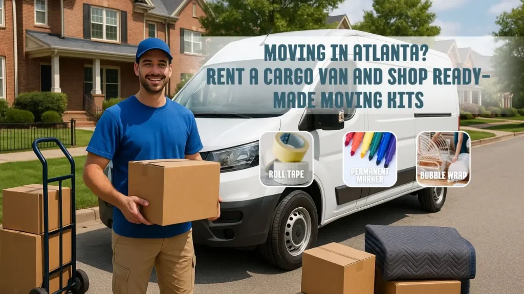 Moving in Atlanta? Rent a Cargo Van and Shop Ready-Made Moving Kits