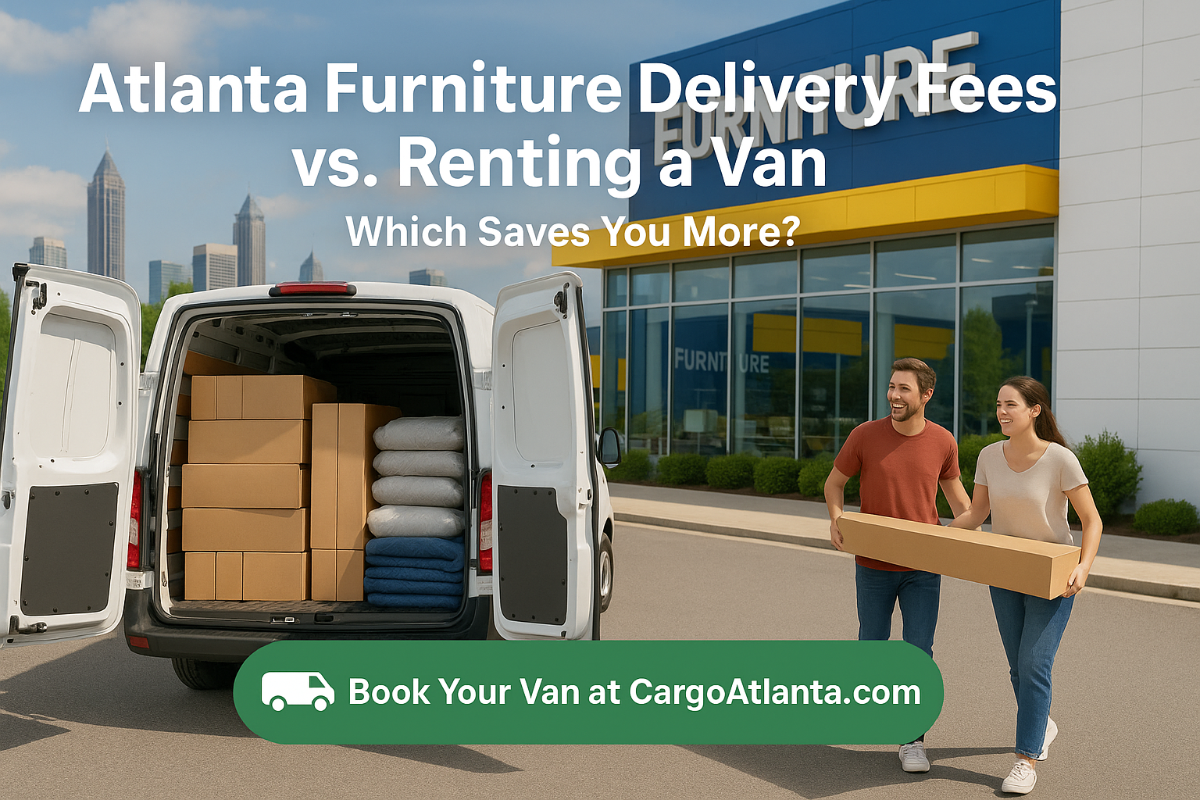 Atlanta Furniture Delivery Fees vs. Renting a Cargo Van — What’s Cheaper?