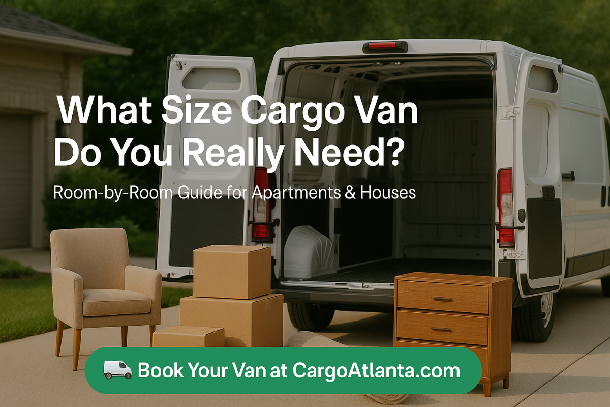 What Size Cargo Van Do You Need? Room by Room Guide