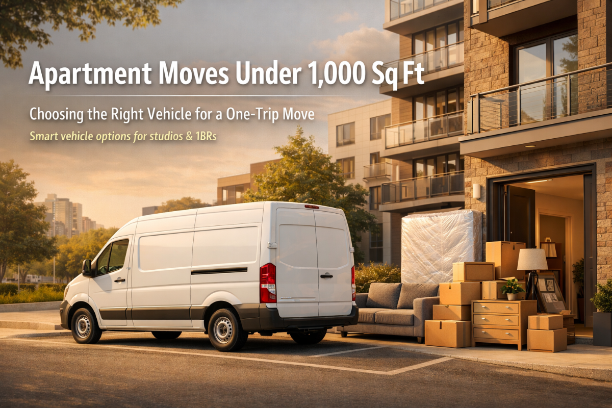 Apartment Moves Under 1,000 Sq Ft: Best Vehicle Options