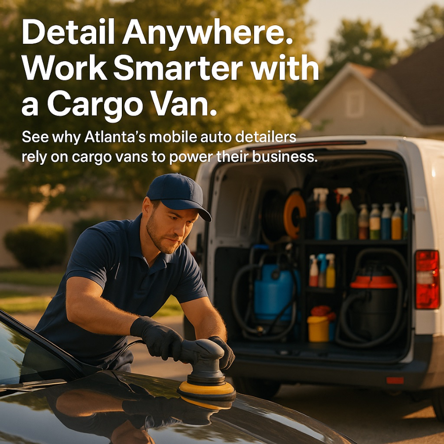 How Mobile Auto Detailers in Atlanta Use Cargo Vans