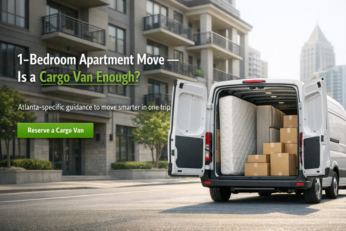 1-Bedroom Apartment Move: Will a Cargo Van Be Enough? | Atlanta Guide