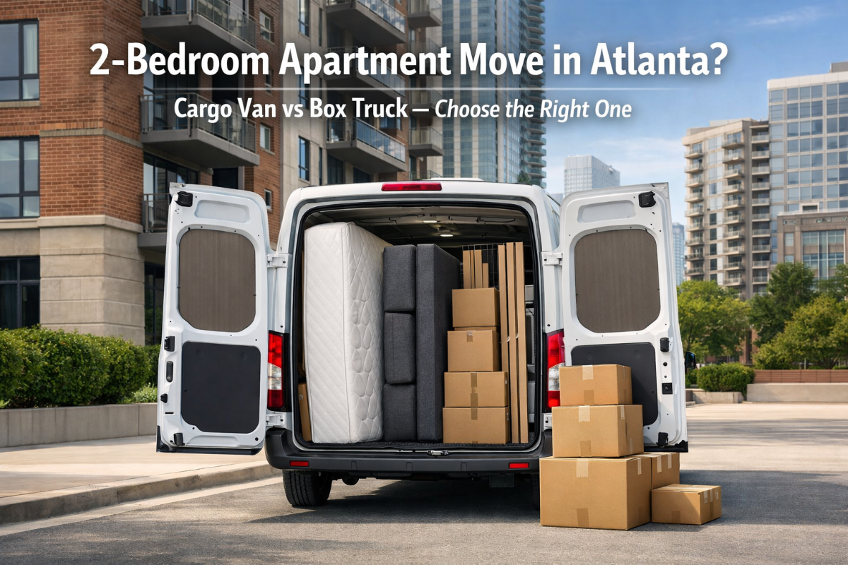 2-Bedroom Apartment Moves in Atlanta: Cargo Van vs Box Truck